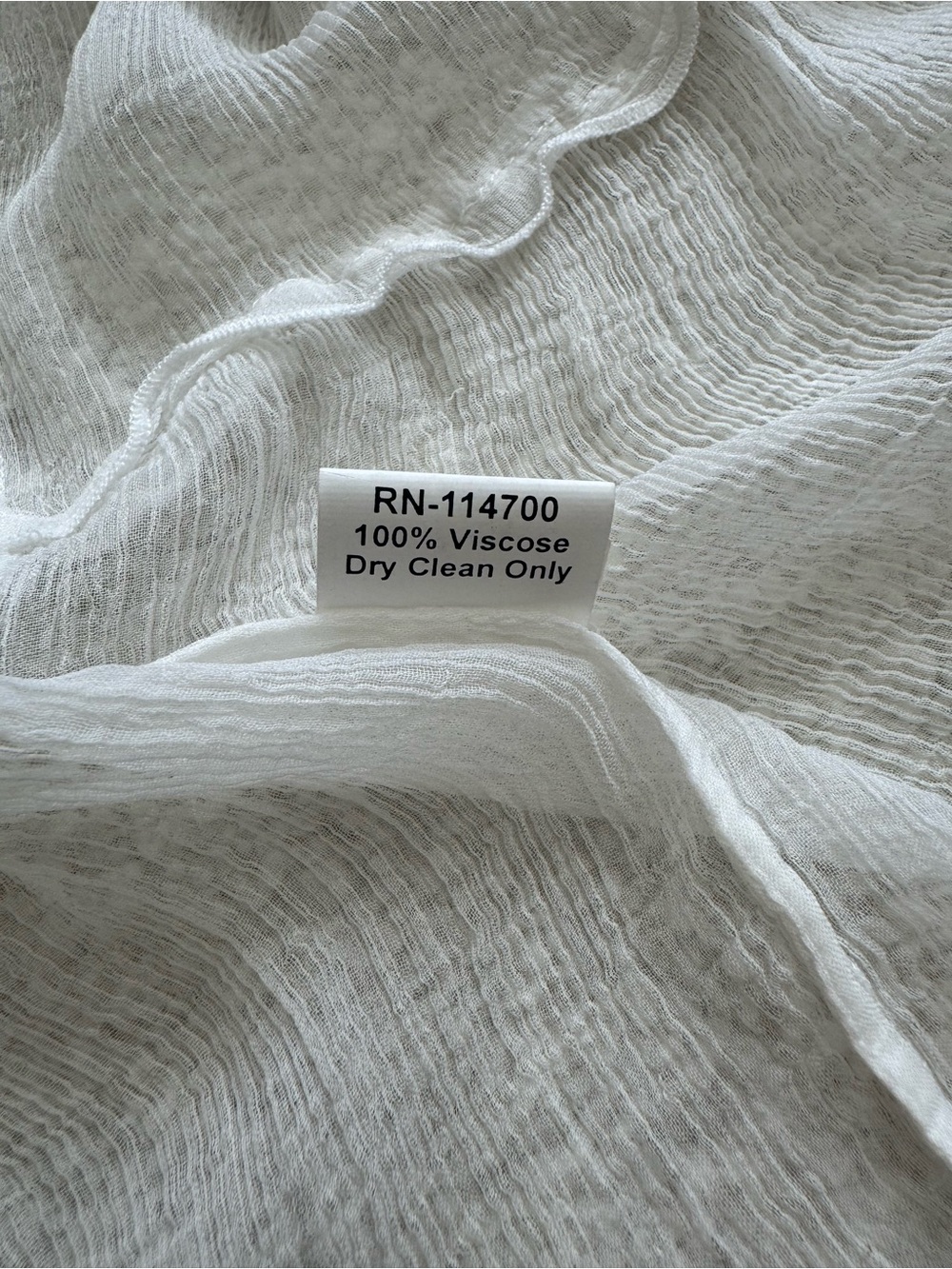 Chan Luu White Ruffled Sheer Top - Picture 6 of 10